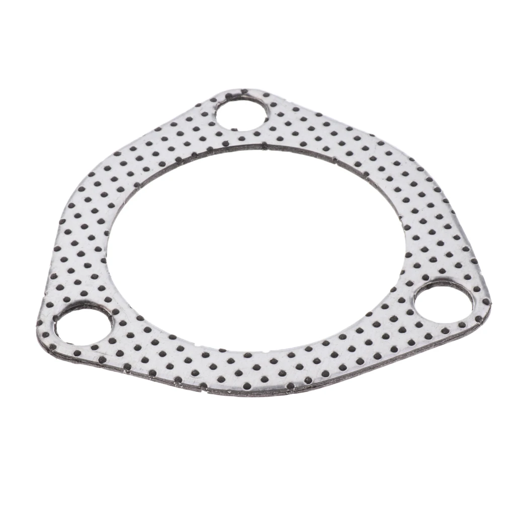 Plug and Play Car Triangle 3 Bolts High Exhaust Gaskets Flange 2.5 inch