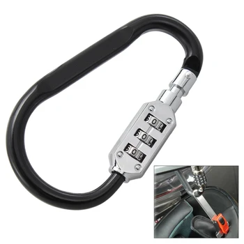 

Motorcycle Helmet Security Lock T-bar 3-Digit Combination Metal Stainless Helmet Security Lock & T-bar Tool
