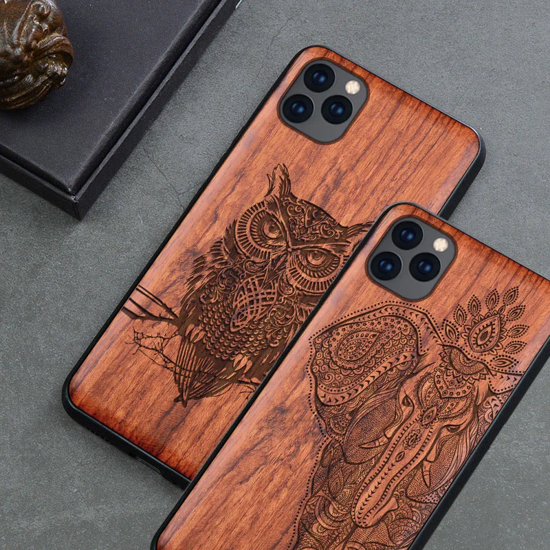 Деревянный чехол для телефона BOOGIC для iPhone 11 Pro Max Wood+ TPU чехол для iPhone XR X XS Max 7 8 6 6s plus тонкий деревянный чехол
