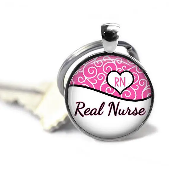 

New Products RN Key Chain Time Stone Metal Keychains Key Ring Pendant Creative Gifts