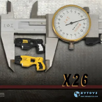 Taser X26-pistola de juguete de plástico para niños, juguete de pistola de juguete en Color amarillo y negro para figuras de acción de 12 '', juguete DIY, escala 1/6