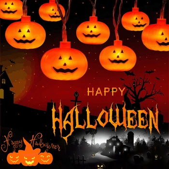 

Christmas Pumpkin Lantern String 3m Pumpkin Lantern 20LED Battery Box Thanksgiving Halloween Party Decoration Lantern Light