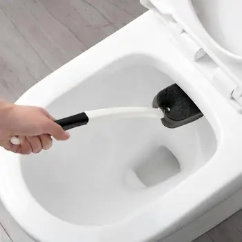 

Long Handle Toilet Brush with Magic Sponge Bathroom Toilet Cleaning Brush Bathroom Accessories Household Hotel Cleaning Tools