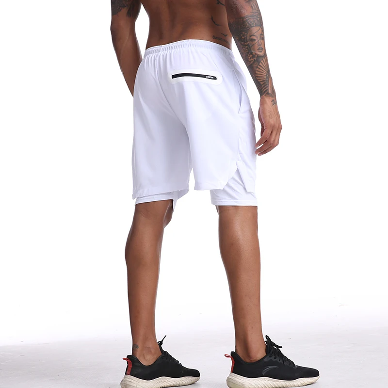 Быстросохнущие мужские спортивные шорты для бега спортивные тренировочные шорты для бега с более длинной подкладкой 7 цветов дышащий материал
