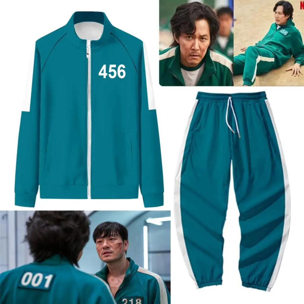 Squid Game Jacket Pants Round Six Men Women Costumes Cosplay Sports Zipper  Cardigan Digital 069 Printing Pocket Sweatshirts Set|Movie & TV costumes| -  AliExpress