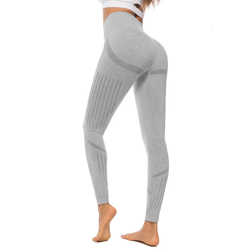 Women Yoga Pants Seamless Leggings Peach High Waist Push Up Knitting Sport Leggings Woman Yoga Pants Sports Running Sportswear