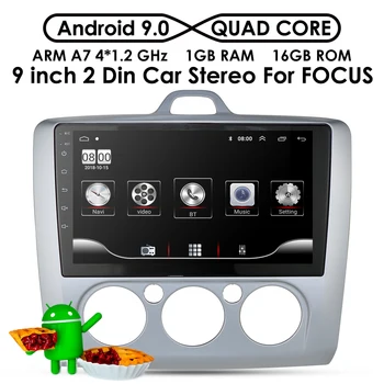 

Android 9.0 Car Radio Player Navigation GPS for Ford Focus Exi MT 2 3 Mk2/Mk3 2004 2008 2011 2 Din Touch Screen Multimedia Video