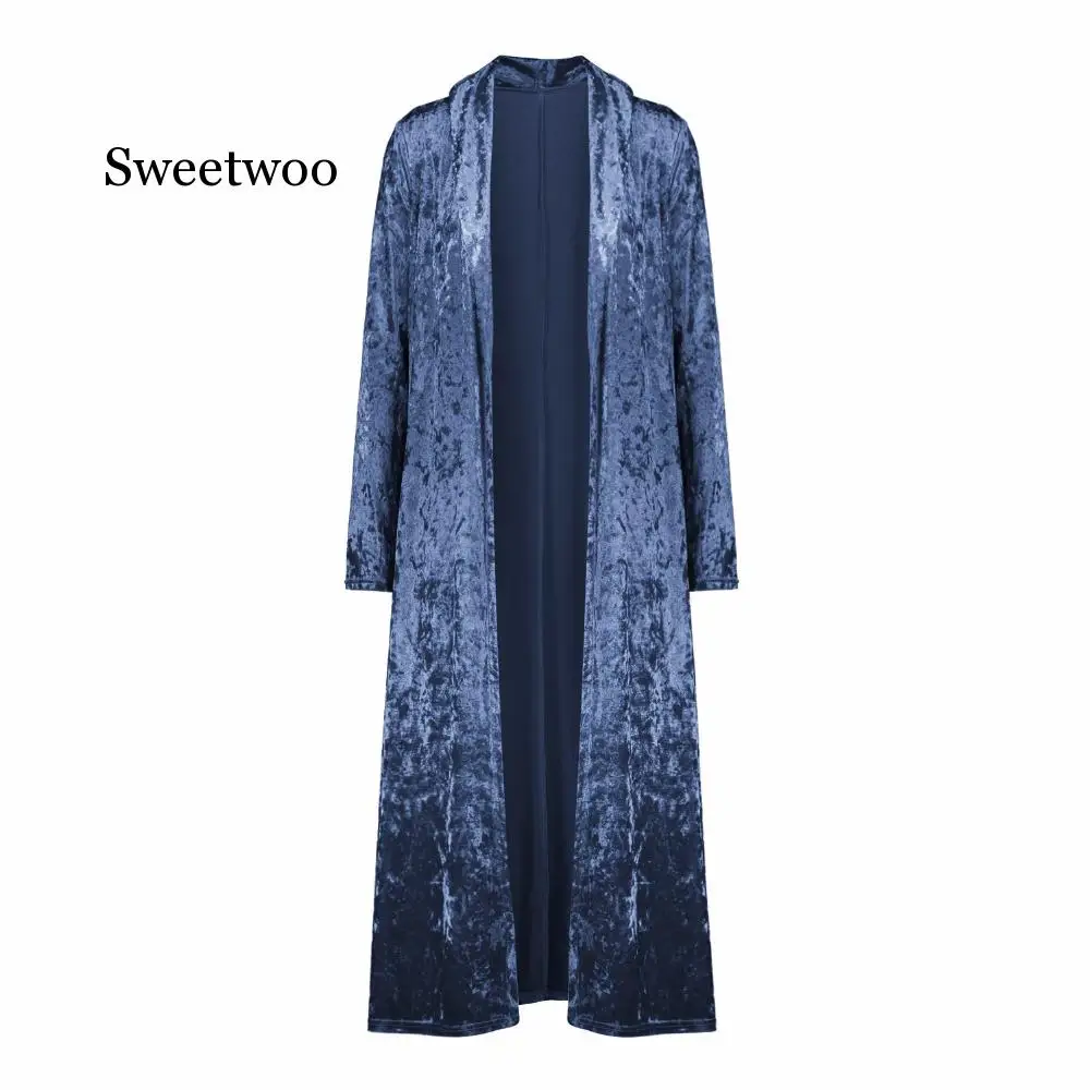 2020 new autumn New Long Sleeve Velvet Kimono Cardigan Women Casual  Fashion Long Kimono Women Jackets