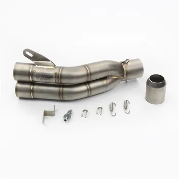 

51mm Universal Moto Motorcycle exhaust pipe silencer Double outlet exhaust muffler for Kawasaki Z800 R6 K7 K8 Z1000
