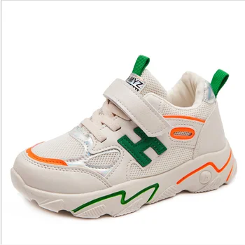 

2020 New Spring And Autumn Boys Fashion Sneakers Students Breathable Mesh Children Shoes Girls Light Casual Sports Shoes