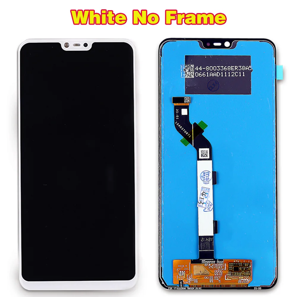 Vancca 6,26 дюймовый ЖК-дисплей для Xiaomi Mi 8 Lite 1080*2280 кодирующий преобразователь сенсорного экрана в сборе для Xiaomi Mi 8X рамка 10 мультитач - Цвет: White without Frame