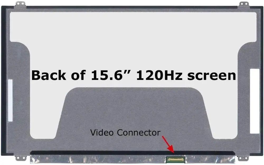 

New Screen Replacement for LM156LF1L02, FHD 1920x1080, 120Hz Upgrade, Matte, LCD LED Display