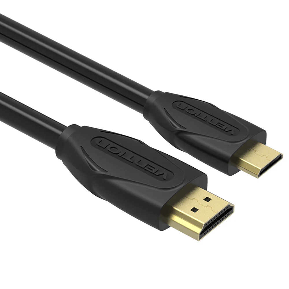 Vention Mini HDMI к HDMI кабель позолоченный HDMI 1,4 V 1080P 1m 1,5 m 2m высококачественный HDMI кабель для планшета видеокамеры MP4 DVD - Цвет: DAA-D02