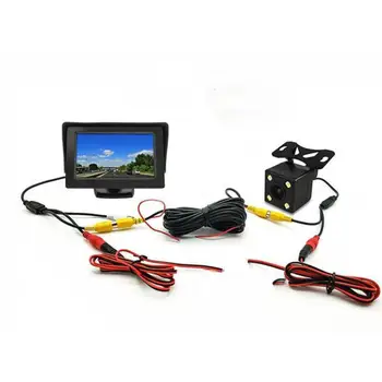 

Car Camera 4.3 Inch +4 Lamp Camera Reversing Image Supplies Car Monitor With Camera Reversing Display Reversing Image Set