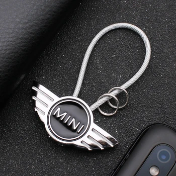 

1PCS 3D Metal alloy Car Styling Keychain Key Rings For Mini Cooper Countryman clubman F54 F56 F55 F60 R60 R61 Auto Accessories