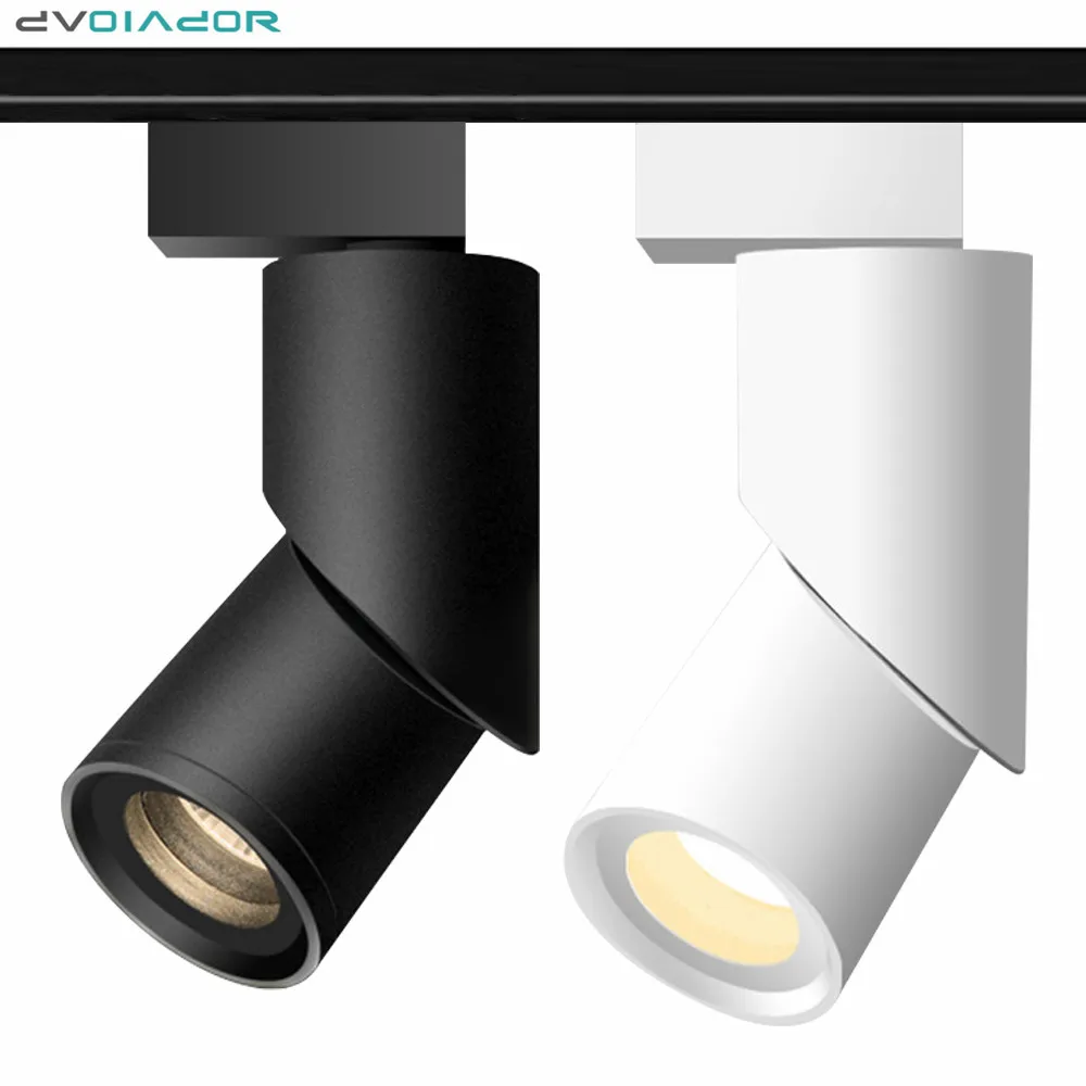 

Modern Dimmable LED track light spotlight 10W 12W 15W Ceiling Rail Track lighting shop clothing Store led rail lamp Spot lamp