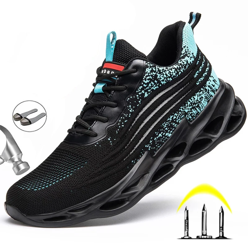 Botas de seguridad para el trabajo para hombre, zapatos de seguridad con punta de acero para construcción, para invierno, 2021