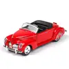Hot 1:38 scale vehicle wheel diecast car Lincoln Open Vintage car with light sound metal model Zephyrs pull back toy collection