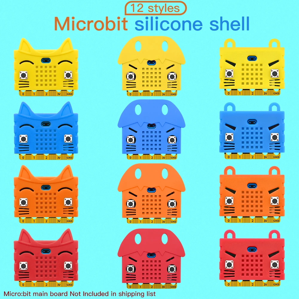 

for BBC Micro:bit Silicon Case Colorful Cover Box Protective Shell Electronic Components for BBC Micro:bit Board Kids Education