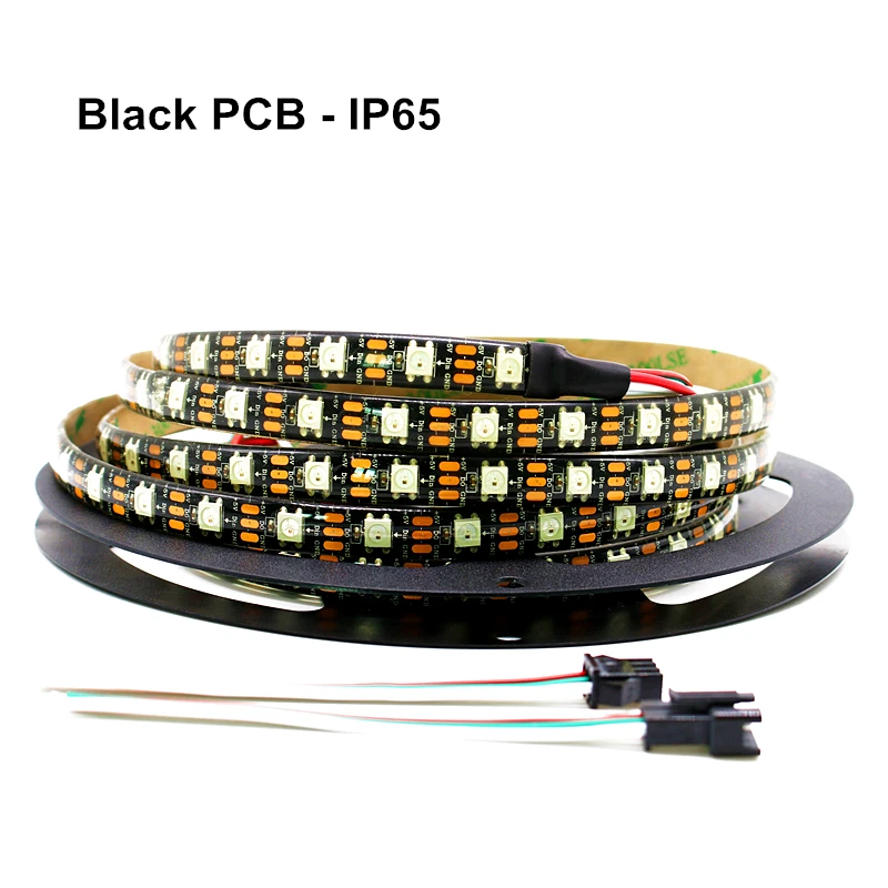 5 м в WS2812B Светодиодная лента индивидуально Адресуемая WS2812 IC умная RGB светодиодная