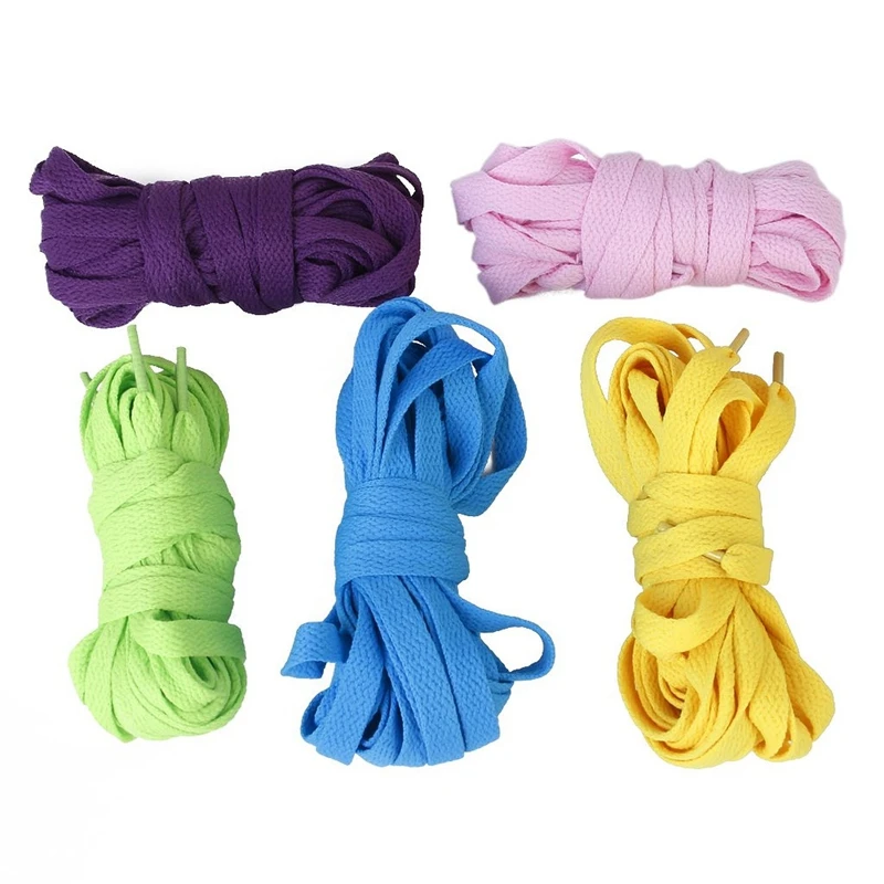 

BEAU-5 pair Flat Shoelaces 5 colors