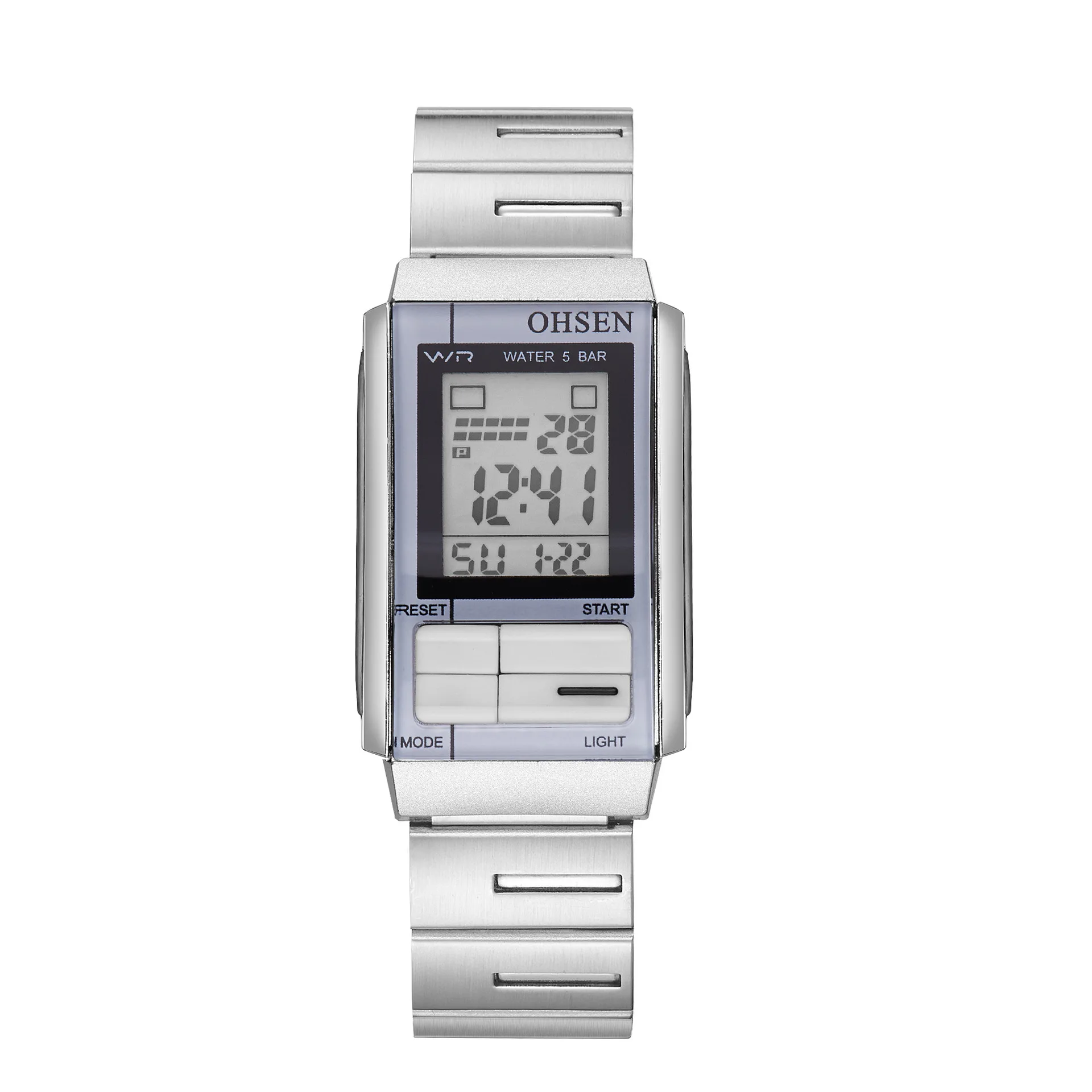 

Hot Selling Ohsen Onsun Ad1703 Multi-functional Dual Display Electronic Waterproof Outdoor LED Watch