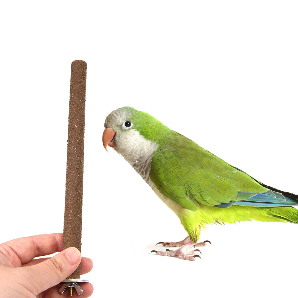 Pet Bird Chew Toys Parrot Perches Stand Platform Cage Toy Paw Grinding Clean Toys for Parrot Bites Parakeet Bird