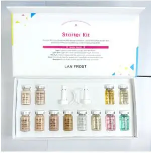 BB сыворотка, светящийся набор, Dermawhite meso, BB Лечебный крем, Mesowhite, макияж, Жидкая основа, профессиональная для лечения тонуса кожи - Цвет: 12pcs mix kit