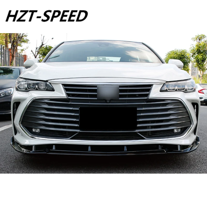 3 шт. ABS яркая черная передняя Лопата бампер спойлер диффузор для Toyota Avalon