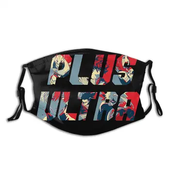 

My Hero Academia Unisex Non-Disposable Face Mask Anti Haze Dust Mask With Filters Protection Cover Respirator Mouth Muffle