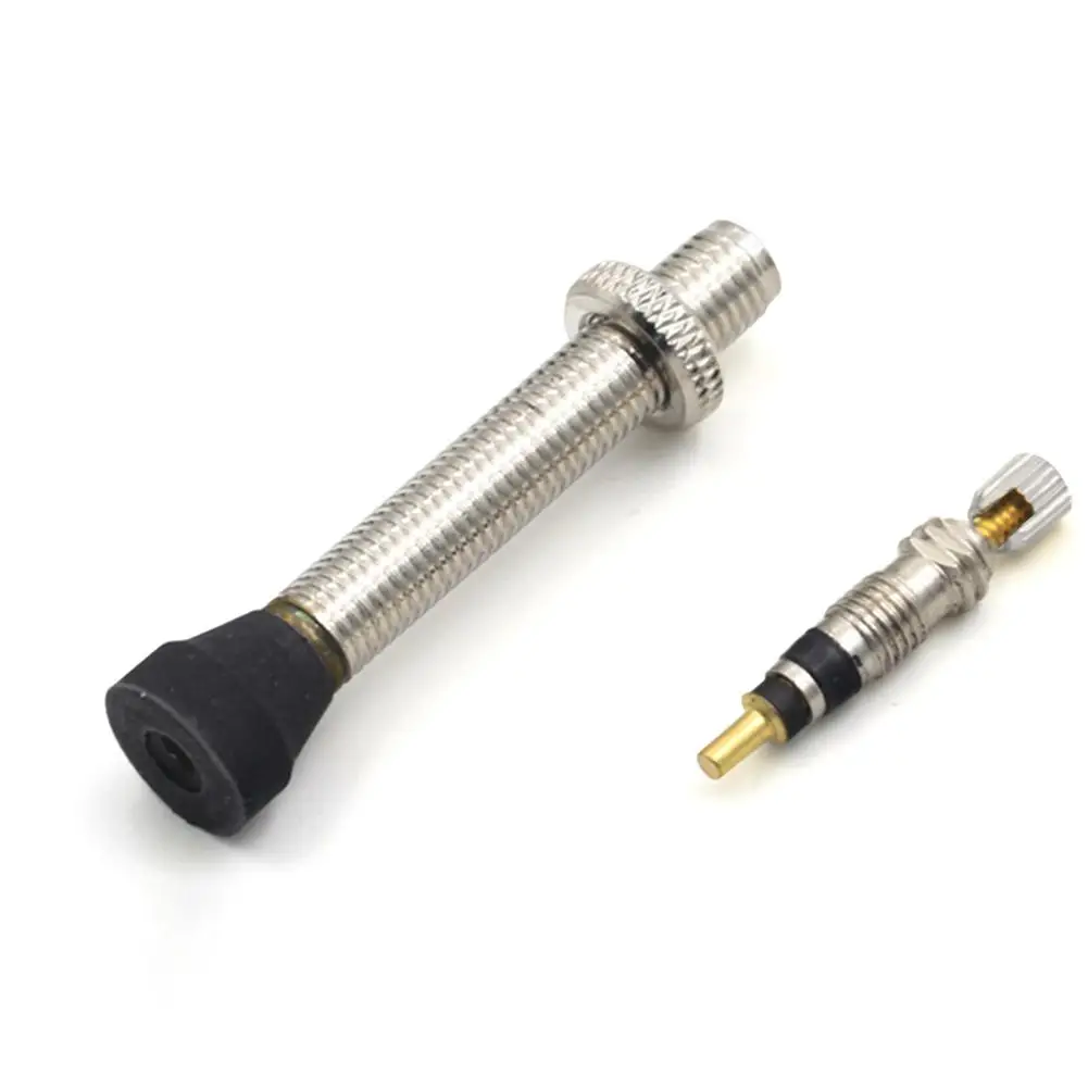1 PC Bicycle Vacuum Presta Valve Stainless Steel MTB Road Bike Bicycle Tire Inflation Nozzle SV Wholesale