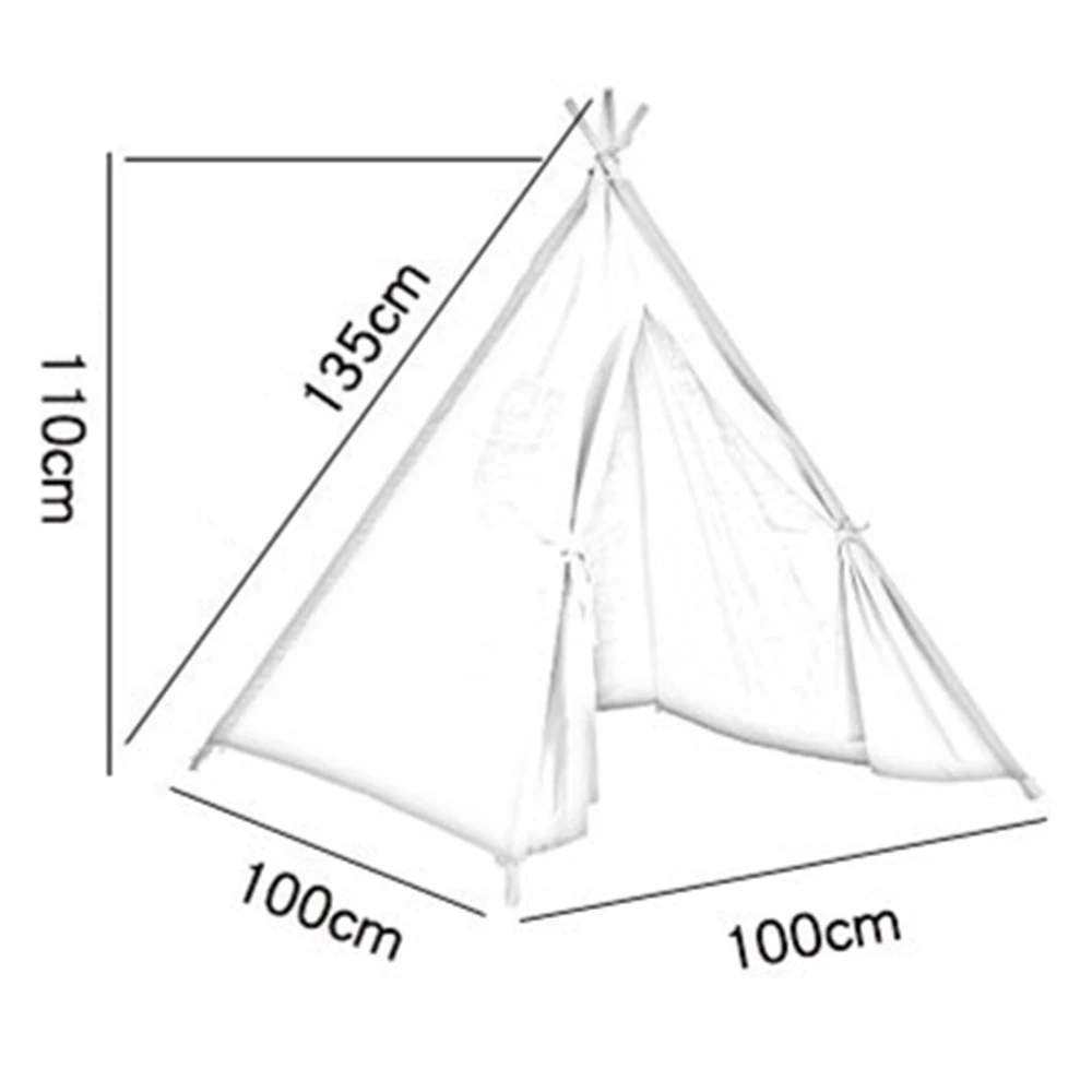 11 видов большой вигвама палатка хлопок холст детская палатка дети игровой дом девочки вигвам игровой дом Индия треугольник палатка декор комнаты