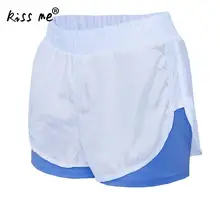 Мода 2 в 1 шорты для бега и йоги твердое поднятие бедер для бега на открытом воздухе спортивный костюм женский тренировочный спортивная одежда