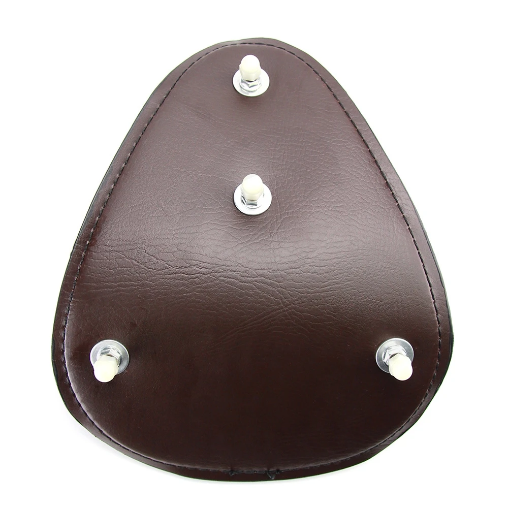 OUMURS Motorcycle Driver Solo Seat Leather With Spring Bracket For Harley Sportster XL883 1200 Softail Chopper Bobber Custom