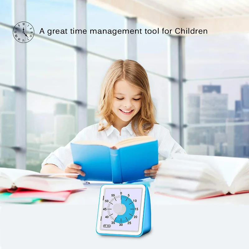 

Multi-function Alarm Clock Just 1 Pcs 60 Minutes Silent Visual Analog Timer Time Management Countdown Clock for Adult Children