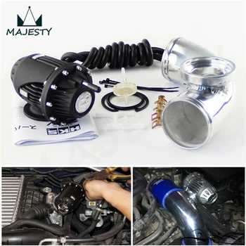 

SQV Blow Off Valve BOV IV 4+90 degree Flange Pipe 2.75" 70mm + BLACK vacuum Hose kit