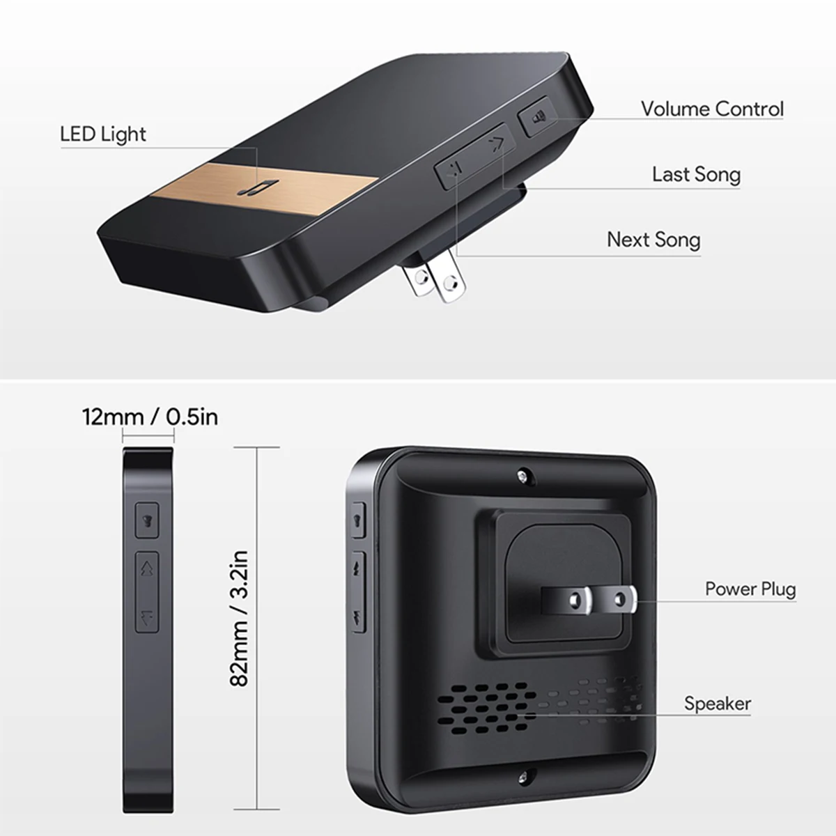 HD 720P умный wifi дверной звонок беспроводной домофон дверной звонок с камерой Обнаружение движения ночное видение видео Водонепроницаемый дверной звонок M12
