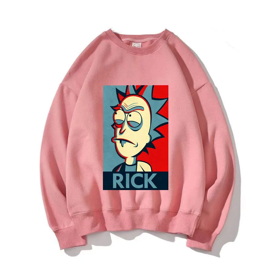 

2019 New Rick and Morty Fleece Sweatshirts Funny Scientist Rick Pullovers Men Women Casual Hip Hop Streetwear Mens Hoodies