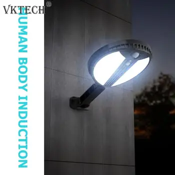 

70LED IP65 Round Solar LED Wall Lamp Remote PIR Body Induction Outdoor Yard Light Solar Lamp Outdoor Garden Light