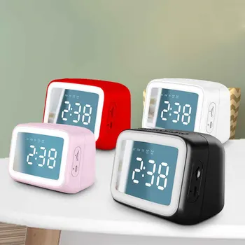 

Hot sale FM Raido Wireless Music Player Bluetooth Speaker Bedroom Alarm Clock LED Digital Alarm Clock