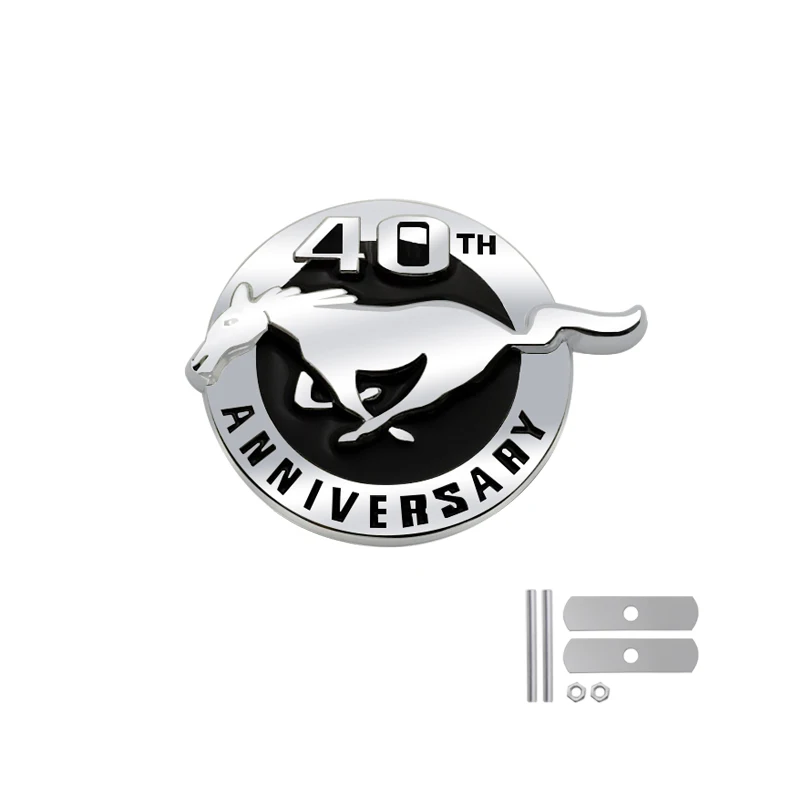 Автомобильный Стайлинг 3D металлический логотип Mustang horse эмблема на переднюю