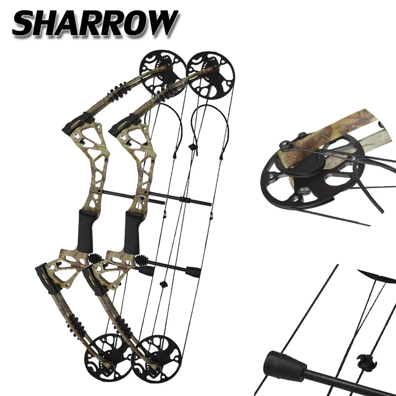 

1pc Compound Bow 15-70 lbs Adjustable 19-30 inch Draw Length Hunting Bow Powerful Outdoor Sports Shooting Game Bow And Arrow