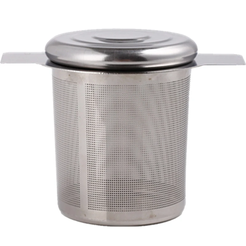 

Hot New 4Pcs Stainless Steel Tea Infusers Double Handles Fine Mesh Durable Reusable Tea Steeper Tea Strainer for Mug Cup Tea Pot