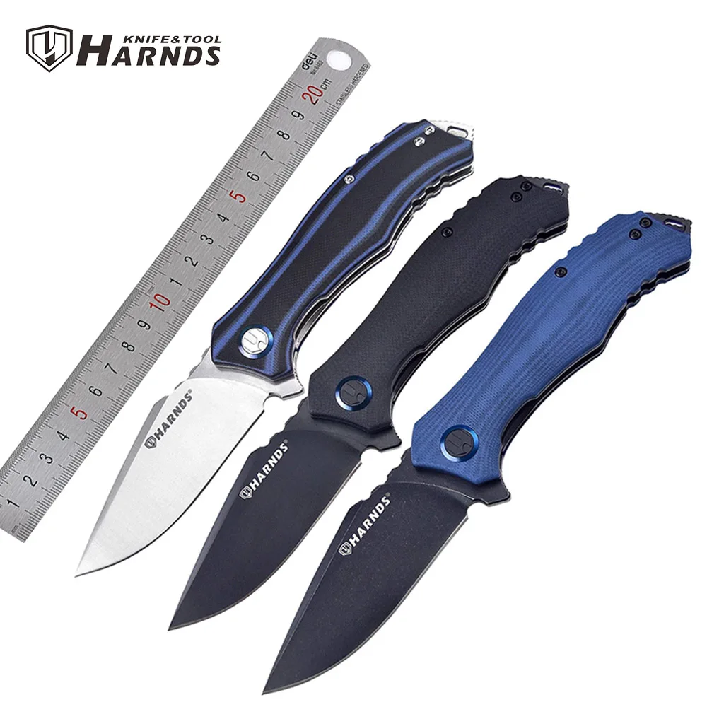 

Нож Harnds D2 Карманный, складной Клинок с шарикоподшипником, рукоятка G10, для охоты, кемпинга, выживания, CK9503 Maverick