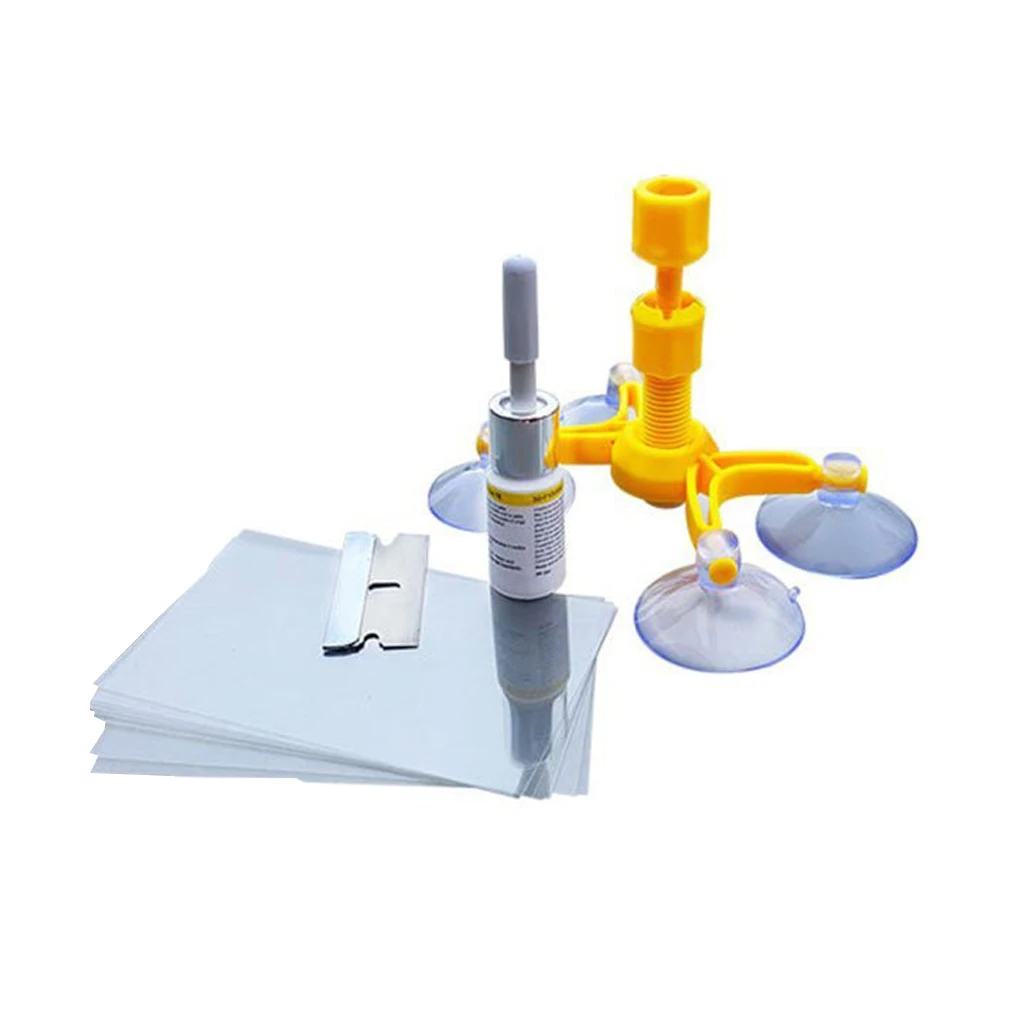 Glass Repair Tool Auto Windshield Repair Kit Window Polishing Set Windscreen Fix Tool Set Glass Windscreen Repair