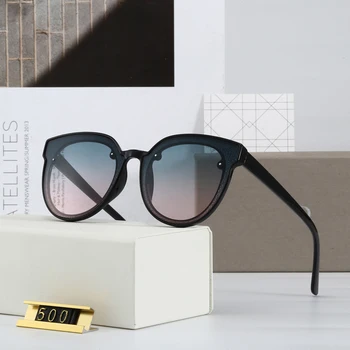 

Gradient Color Cat Eye Sunglasses Women Fashion Designer Round Glasses Ladies Driving Polarized Eyewear Police UV400 Anti-UV