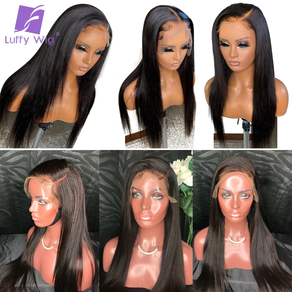 Прически Silky Straight, 5x4,5 шелковая основа Синтетические волосы на кружеве парики из натуральных волос на кружевной предварительно Remy бразильский волос бесклеевой 130 150 плотность Луффи