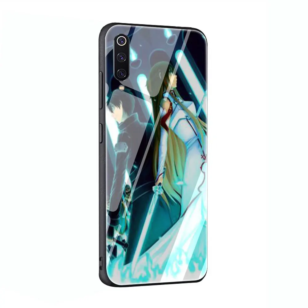 Мультяшный Меч Art Online Anim закаленное Стекло телефона Футляр для Redmi 4x 6A Примечание 5 6 7 Pro Xiaomi Mi 8 Lite A1 A2 5X6X9 - Цвет: G6