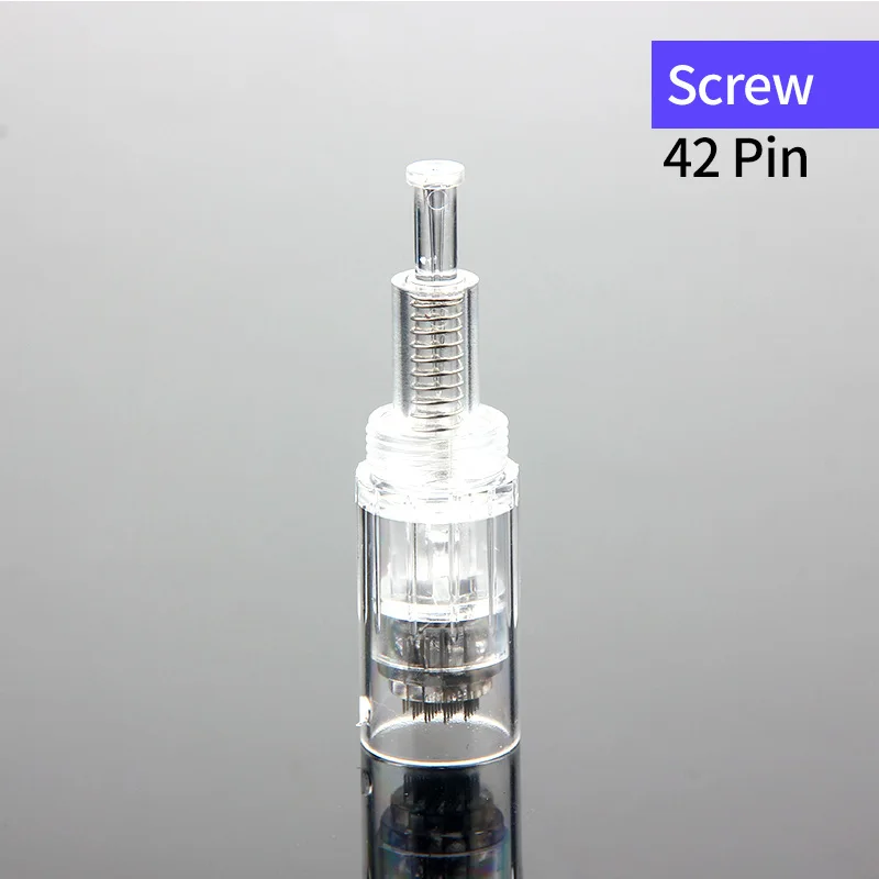 42 pin 10PCS Dr. pen H3 с винтом и иглой стимулирует подтягивание кожи удаление шрамов уменьшение морщин удаление шрамов Dr. pen приспособление с микроиглами - Габаритные размеры: 42 pin 10PCS