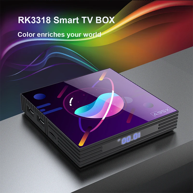 A95X R3 медиаплеер Android 9,0 4GB ram 64GB 32GB 4K Smart tv Box RK3318 2,4G/5 GHz Wifi USB3.0 Google Play Netflix Youtube